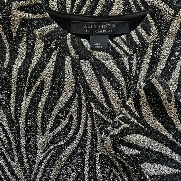 All Saints Zebra Amaya Dress - Picture 3 of 4